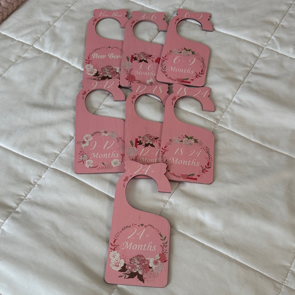 Pink Baby Closet Dividers